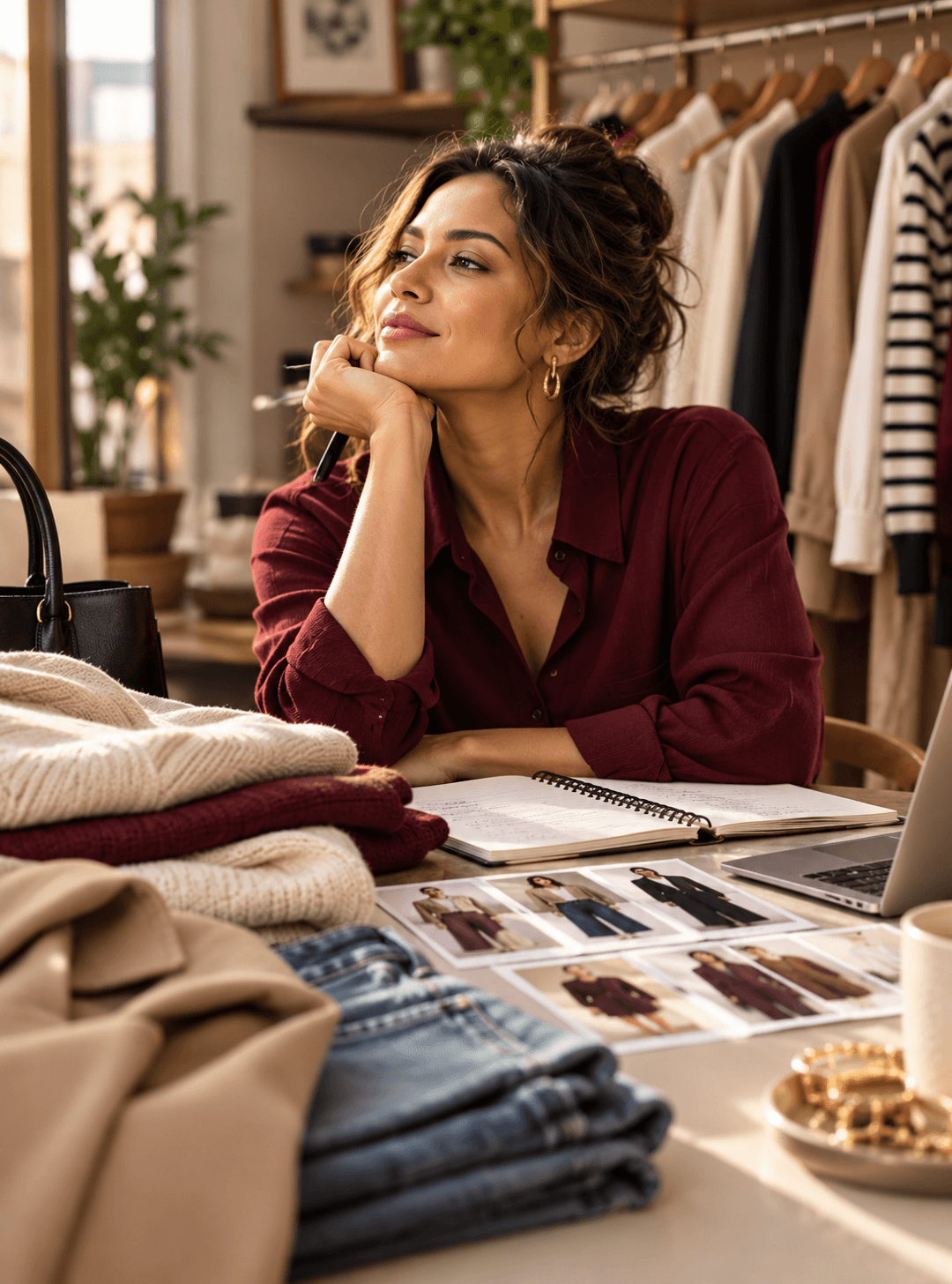 Planning a chic weekly outfit rotation with coordinated pieces.